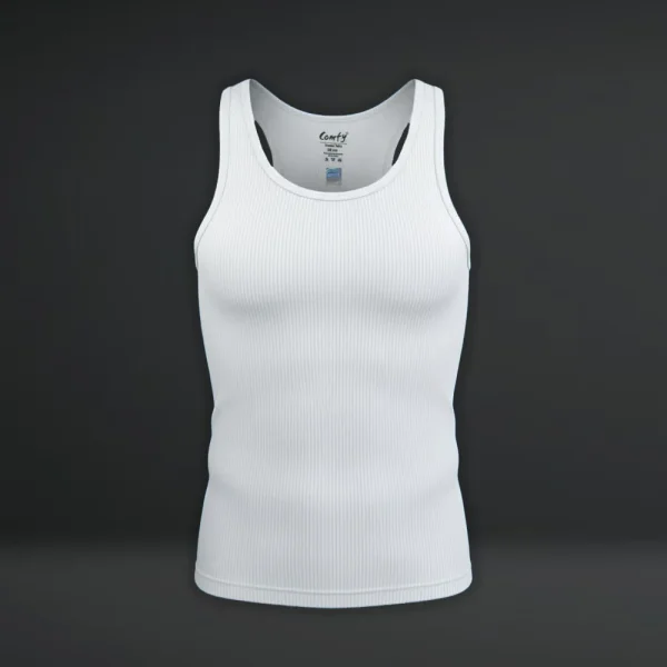 COMFY - Men's Vest Ribbed Without Sleeves