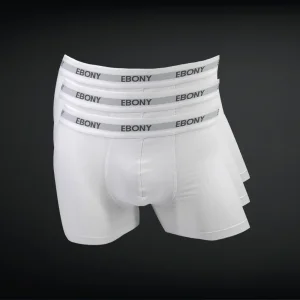 EBONY - Men's Boxer White