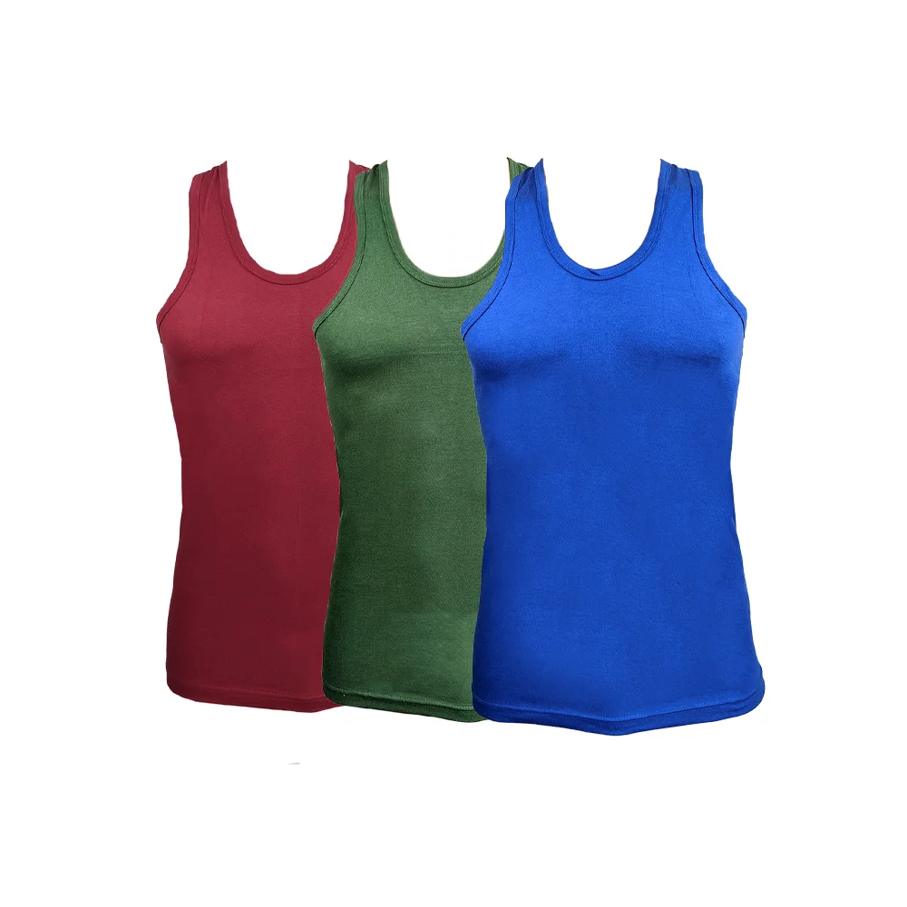 Men's Colour Vest Without Sleeves