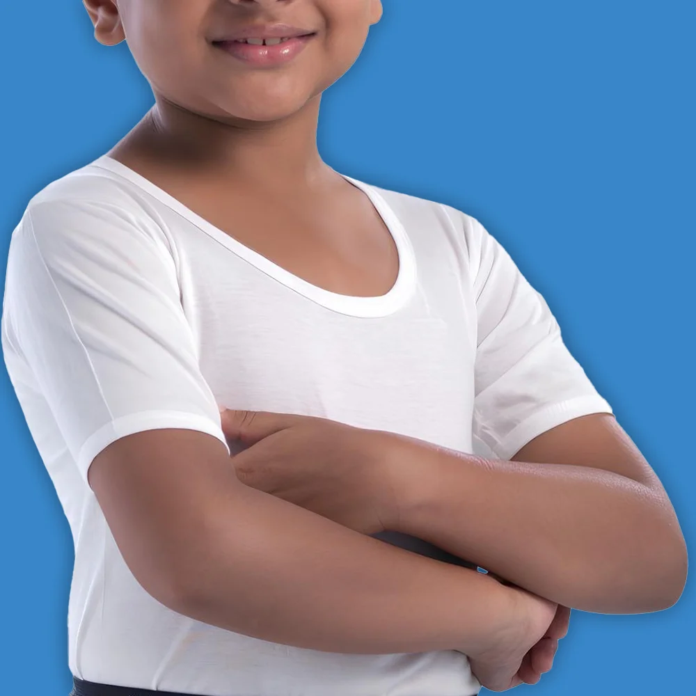 Junior Vest Round Neck With Sleeves