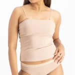 VYAYA Women's Strappy Tube Buttermilk