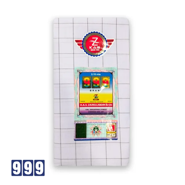 999 - Men's Sarong White Check Non-Stitch